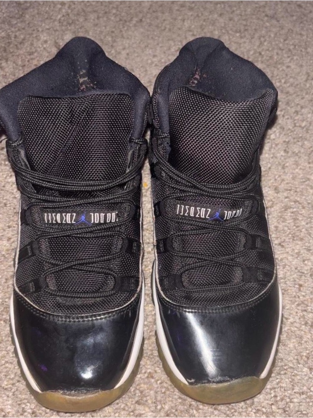 Jordan Men's Black High-Top Sneakers with White Trim